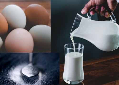 卵と牛乳と砂糖