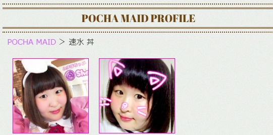 ムチぽちゃメイドカフェの速水丼プロフィール