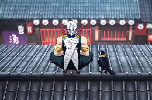 宇髄天元と鎹鴉