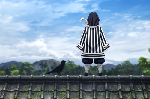 伊黒小芭内と鎹鴉