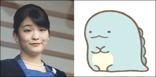 眞子さまととかげは口が似ている