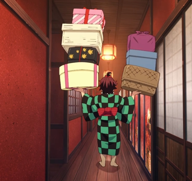 鯉夏花魁の荷物を運ぶ力持ちの炭子