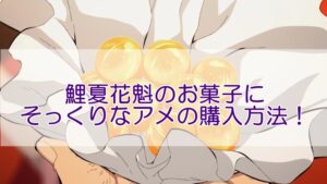 鯉夏花魁にもらったお菓子