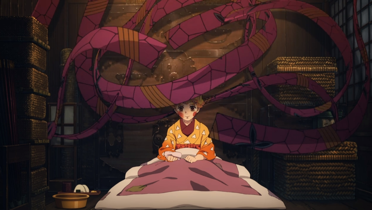 善逸を取り込む蚯蚓帯3