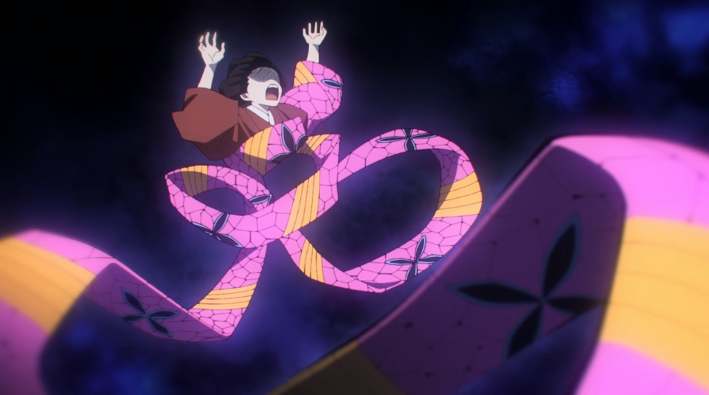 堕姫の帯に取り込まれる