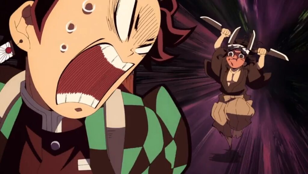 炭治郎を追いかける鋼鐵塚さん