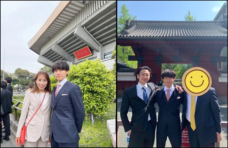 みきママとはやパパとはる兄の東大入学式